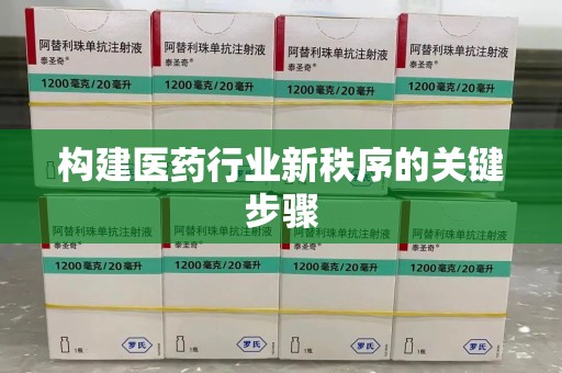 襄阳构建医药行业新秩序的关键步骤