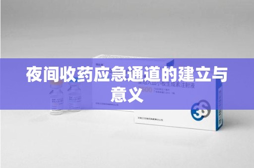 襄阳夜间收药应急通道的建立与意义